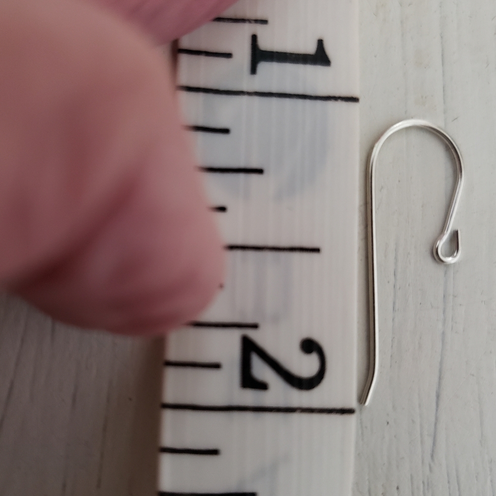 6 PAIR Solid Sterling Silver Ear Wires - Picture 2 of 8